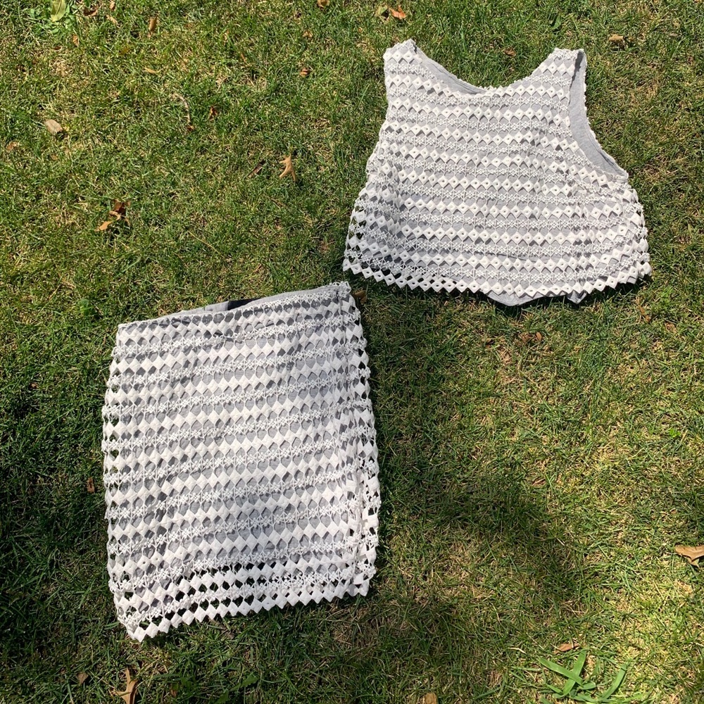 Matching Set (Lace Overlay)